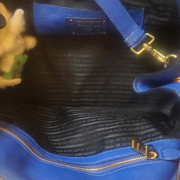 Prada vitello 2way blue bag - Picture 7 of 13